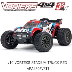 퍼플 볼텍스 ARRMA 1/10 VORTEKS 4X4 3S BLX Stadium Truck RTR, Red ARA4305V3 ARA4305V3t